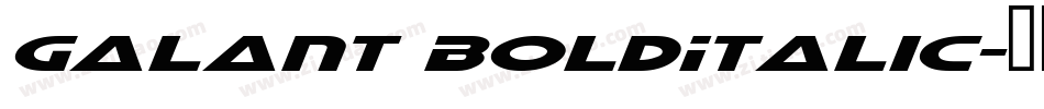 Galant BoldItalic字体转换